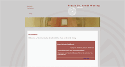 Desktop Screenshot of dr-wening.de